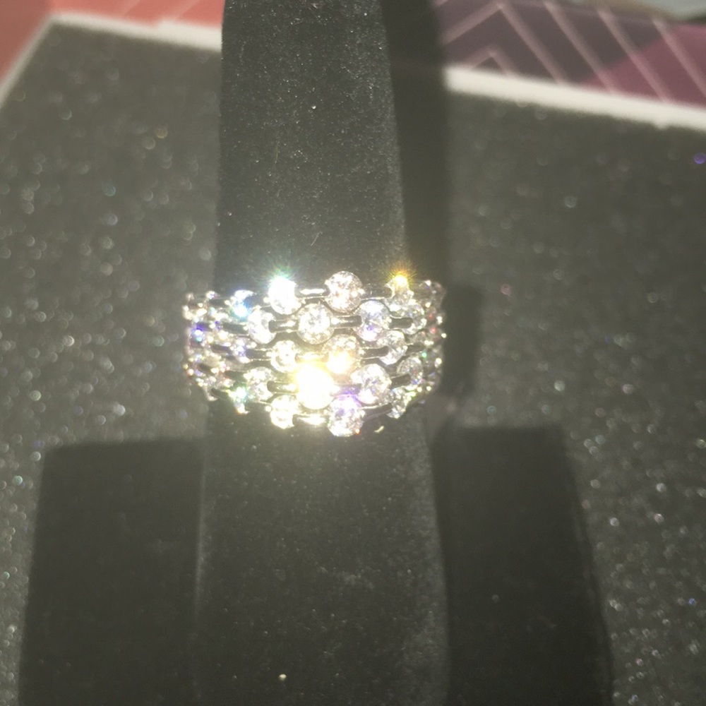 Cubic Zirconia multi-stone Ring